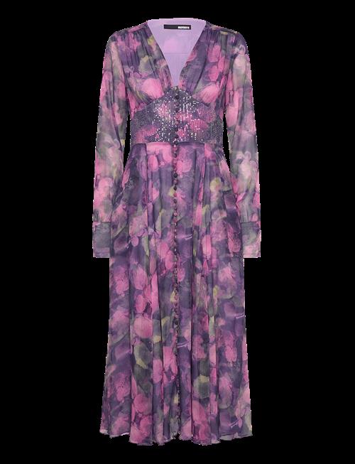 ROTATE | Printed Ls Midi Dress | 34