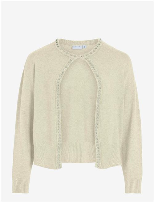 Vila | Vizafina L/S O-Neck Pearl Knit Cardi/1 | XL