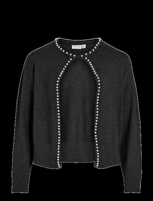 Vila | Vizafina L/S O-Neck Pearl Knit Cardigan | XL