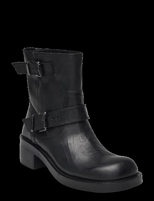 Bianco | Biaharper Mid Calf Biker Boot Pull Up Leather | 39