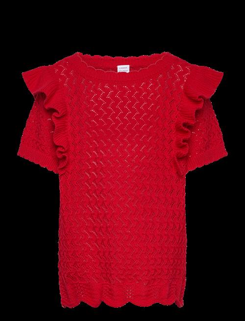 Lindex | Top Knitted With Flounce | 128