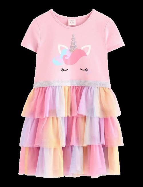 Lindex | Short-Sleeved Flounce Dress | 104