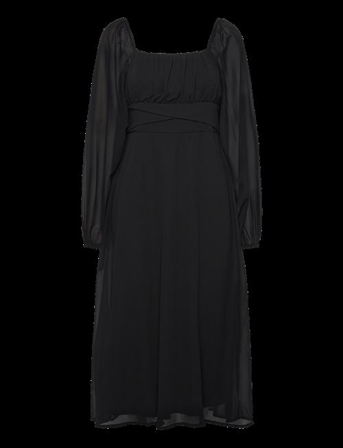 Bubbleroom | Brenna Square Neck L/S Midi Georgette Dress | 36