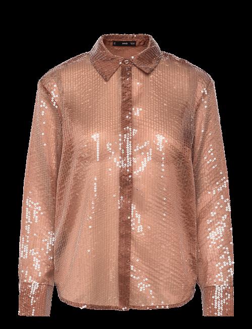 Mango | Semi-Transparent Sequined Shirt | S