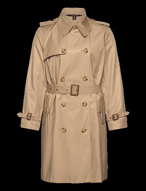 Lauren Women | Double-Breasted Cotton-Blend Trench Coat | 54-56
