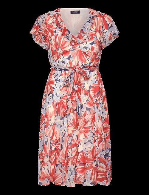Lauren Ralph Lauren | Floral Georgette Flutter-Sleeve Dress | 34