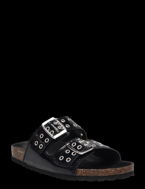 Bianco | Biamiami Two Buckle Slide Patent Leather | 38