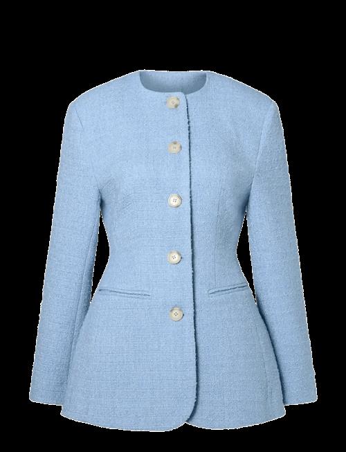 Malina | Carol Fitted Round Neck Blazer | XS