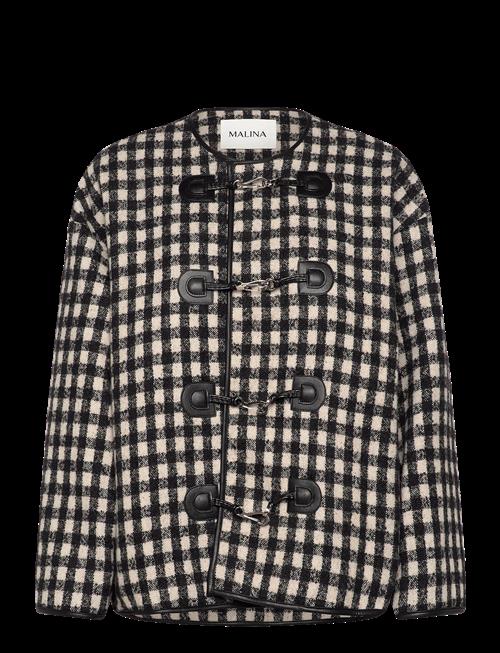 Malina | Lou Checkered Wool Blend Jacket | L