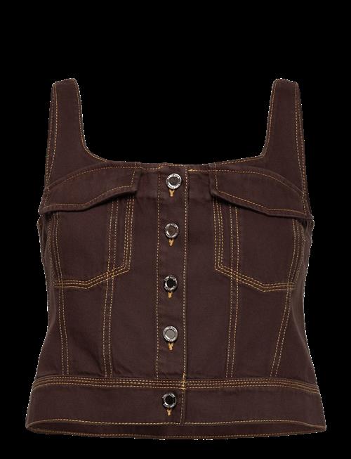 STINE GOYA | 2251 Denim, Cropped Denim Bustier | XXS
