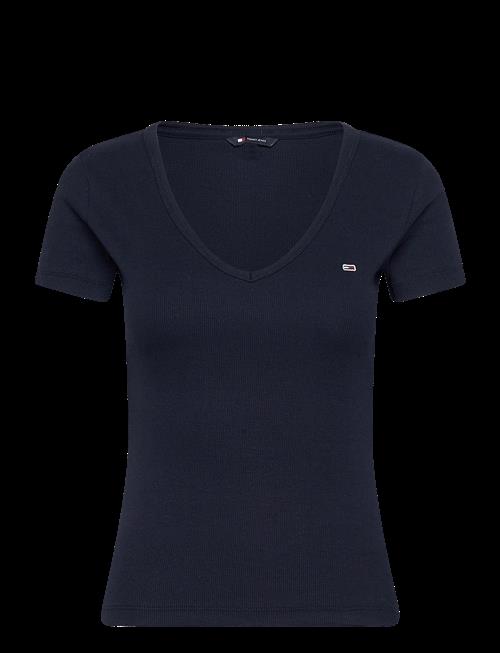 Tommy Jeans | Tjw Slim Essential Rib V Ss | S
