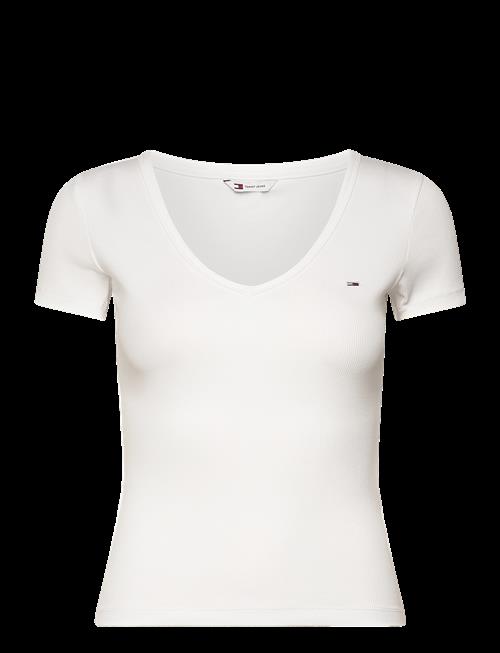 Tommy Jeans | Tjw Slim Essential Rib V Ss | S