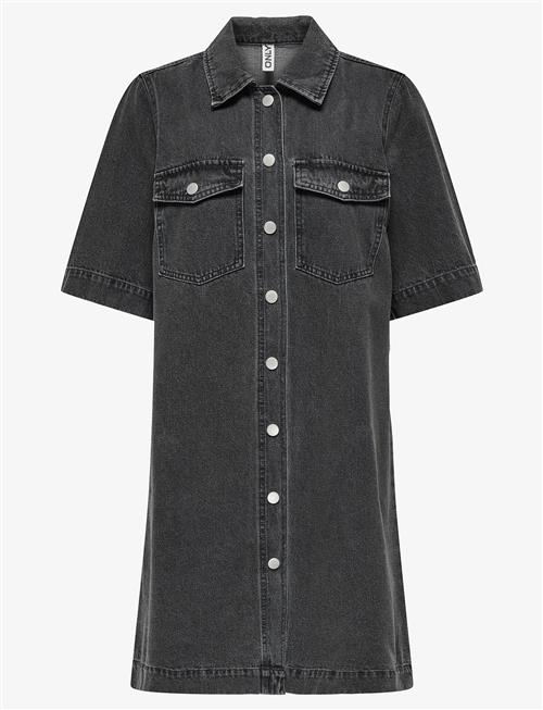 ONLY | Onlbelle S/S Button Dress Dnm Gua Noos | XS