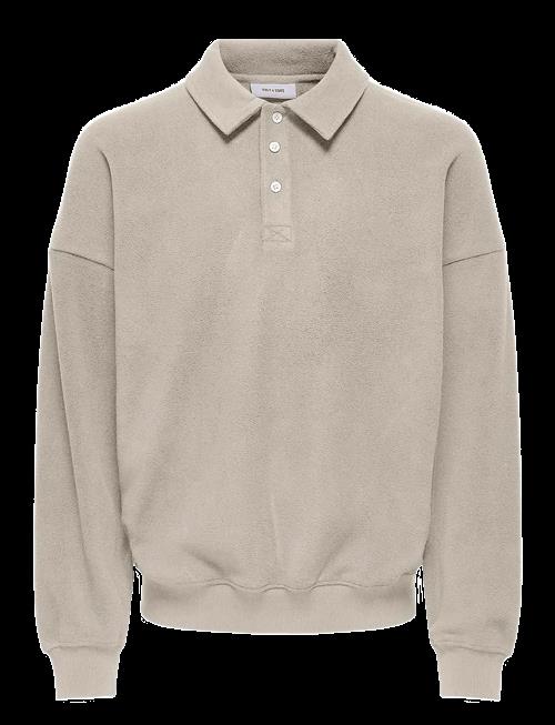 ONLY & SONS | Onsdominic Rlx Ls Rugby Sweat Vd | XS