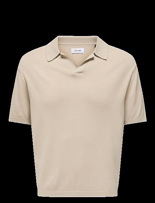 ONLY & SONS | Onsadrian Reg 12 Ss Contrast Polo Knit | XL