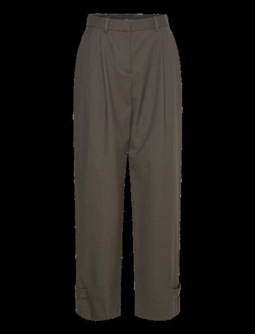 Mango | Buttoned-Hem Wide Leg Trousers | 36