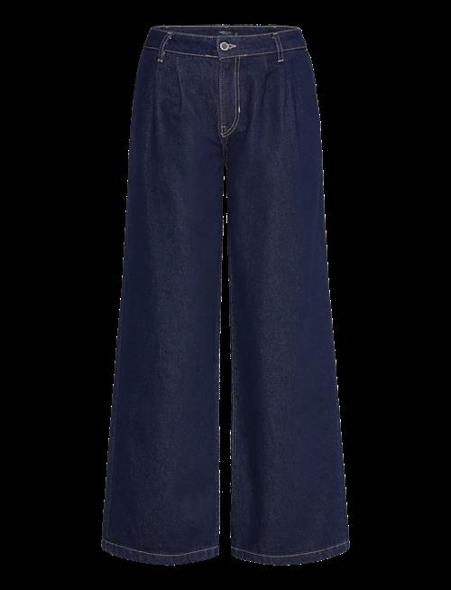 Mango | Rinse-Wash Wide Leg Jeans With Pleats | 38