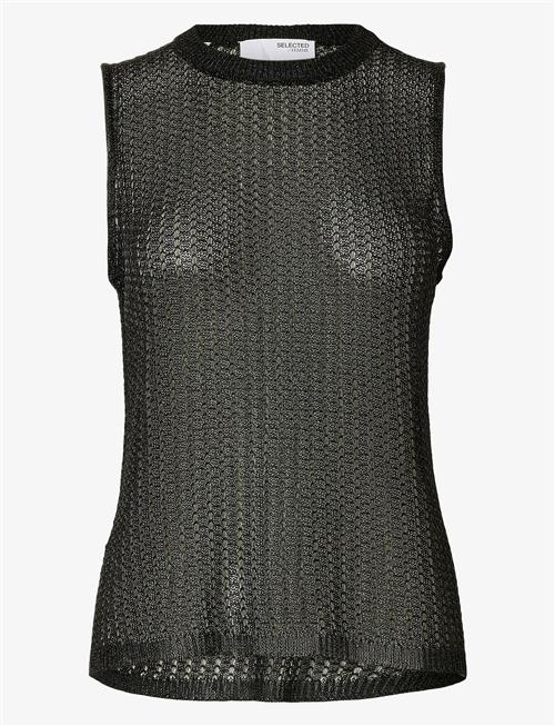 Selected | Slfsadie Metallic Sl Knit O-Neck Top | L