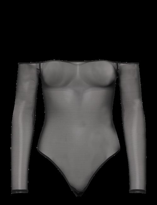 Organic Basics | Mesh Off-Shoulder Bodysuit | L