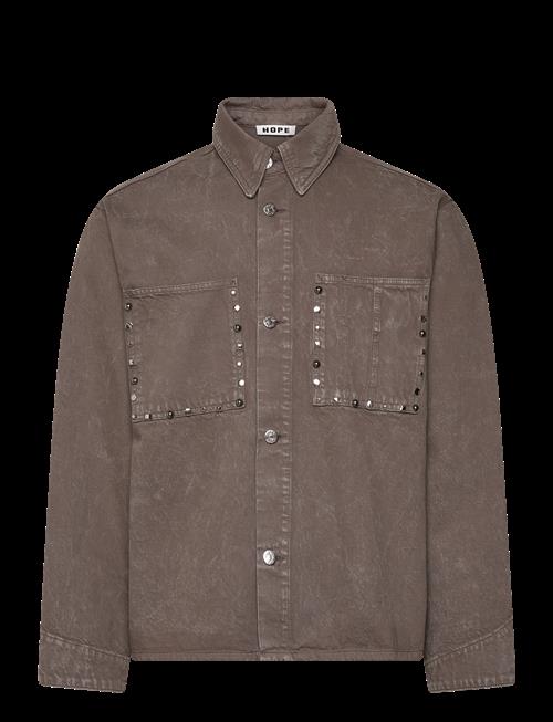 Hope | Stud Overshirt Stone Grey Marble | 52