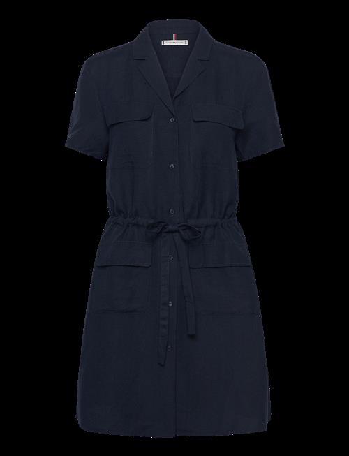 Tommy Hilfiger | Textured Linen S/S Short Dress | 34
