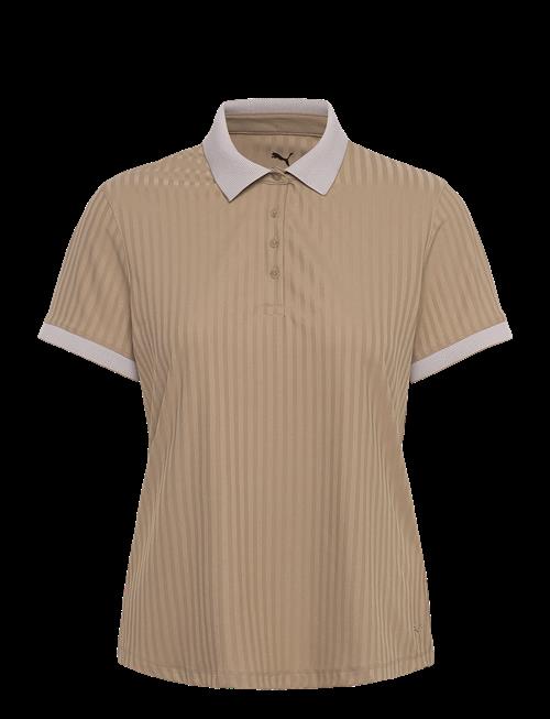 PUMA Golf | W Mattr Jacquard Stripe Ss Polo | S