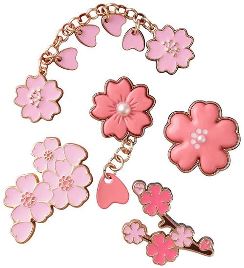 Crocs vedhæng - Blooming Cherry Blossom - 5-Pak
