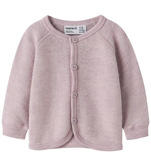 Name It Cardigan - Uld - NbfWmino - Violet Ice
