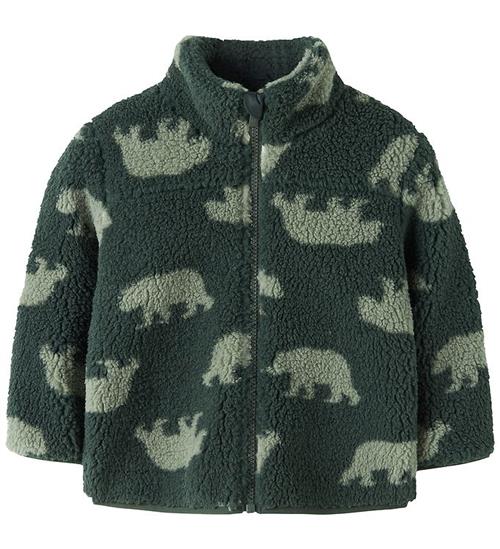 Name It Fleecejakke - Teddy - NmmMonico - Noos - Jungle Green m.