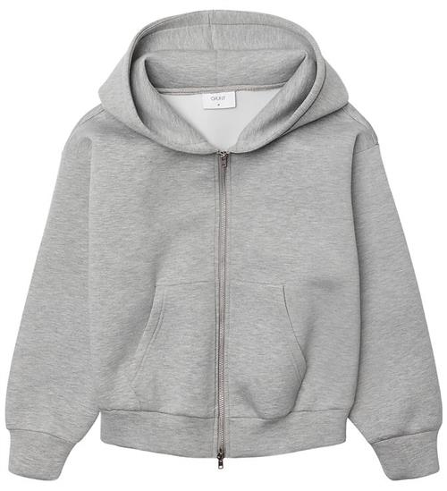 Grunt Cardigan - GrHebona Scuba - Light Grey Melange