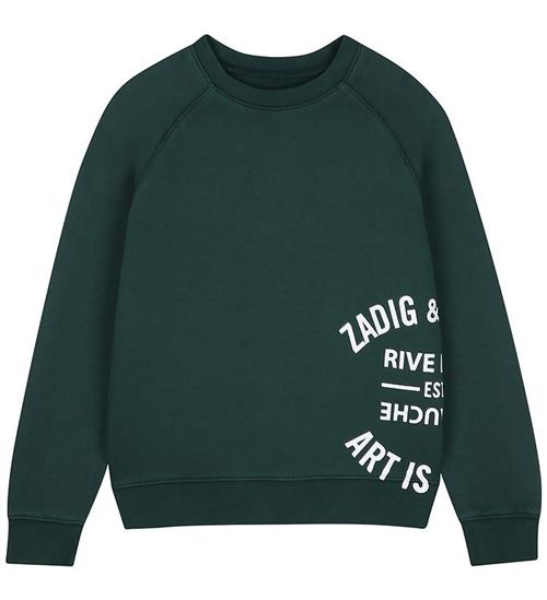 Zadig & Voltaire Sweatshirt - Rain Forest m. Hvid