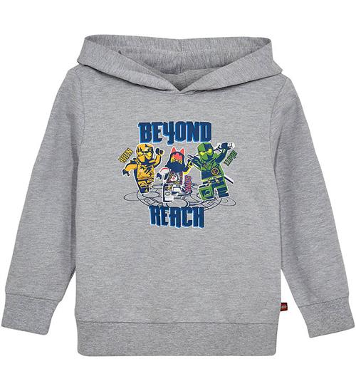 LEGOÂ® Ninjago Hættetrøje - LWScout - Grey Melange