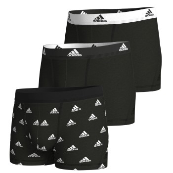 adidas 3P Active Flex Cotton Trunk Sort mønstret bomuld XX-Large Herre
