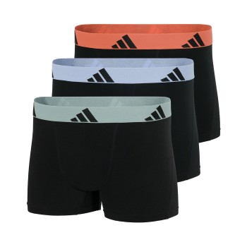 adidas 3P Active Flex Cotton Trunk Sort/Mint bomuld Small Herre