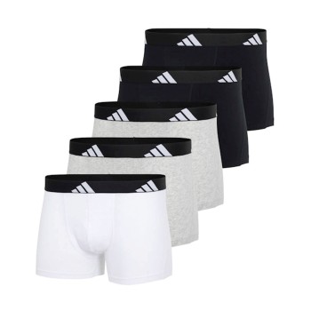 adidas 5P Active Flex Trunks Hvid/Grå bomuld Small Herre
