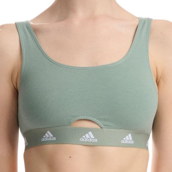 adidas BH Scoop Bralette Grøn bomuld Small Dame