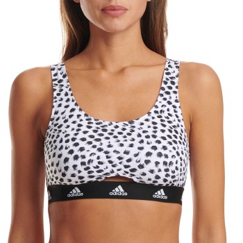 adidas BH Scoop Bralette Hvid/Sort bomuld Medium Dame