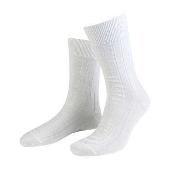 Amanda Christensen Strømper Grade Wide Rib Ankle Socks Hvid Str 39/42