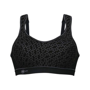 Anita BH Active Extreme Control Sports Bra Sort Mønster G 75 Dame