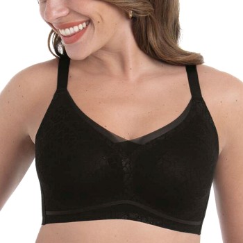 Anita BH Essentials Smart Padded Lace Bralette Sort X-Small Dame