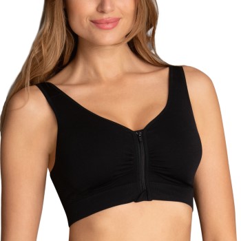 Anita BH Lynn Bralette Sort nylon Medium Dame