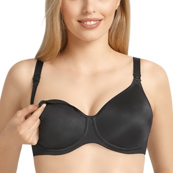 Anita BH Microfiber Underwire Nursing Bra Sort H 75 Dame