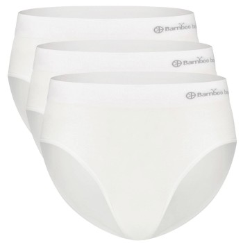Bamboo basics Trusser 3P Belle Seamless Full Brief Hvid X-Large Dame