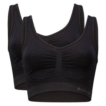Bamboo basics BH 2P Nova Seamless Bra Sort Medium Dame