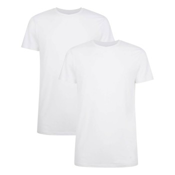 Bamboo basics 2P Ruben T-Shirt Round Neck Hvid X-Large Herre