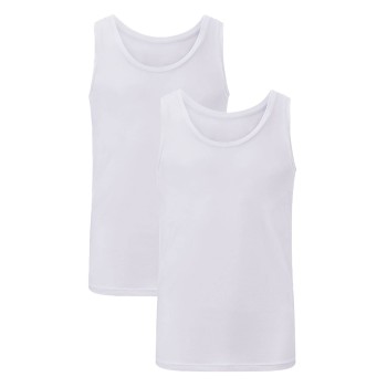 Bamboo basics 2P Stef Singlet Hvid Large Herre