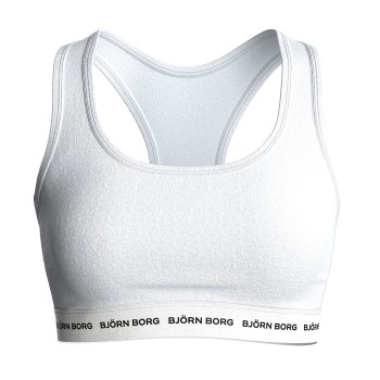 Björn Borg BH Logo Soft Top Hvid bomuld Medium Dame