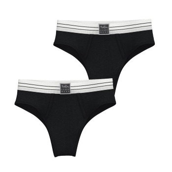Björn Borg Trusser 2P Original Original High Waist Briefs Sort bomuld X-Small Dame