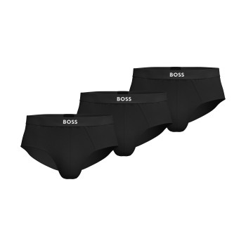 BOSS 3P ONE HipBr Cotton Briefs Sort bomuld Small Herre