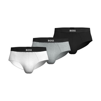 BOSS 3P ONE HipBr Cotton Briefs Flerfarvet bomuld Large Herre